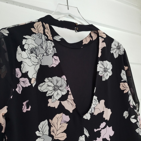 HP 🎆 9/13 ASTR Floral Print Long Sleeve Dress - Picture 6 of 6